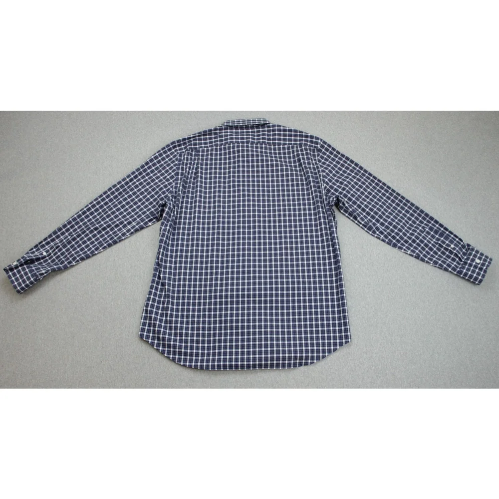 J‎ Crew Shirt Mens XL (17-17.5) Check Thompson Flex Wrinkle Free Cotton Blend